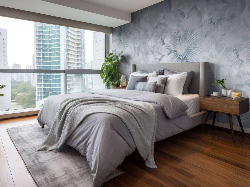 Botanical Watercolor Elegance Blue Moon