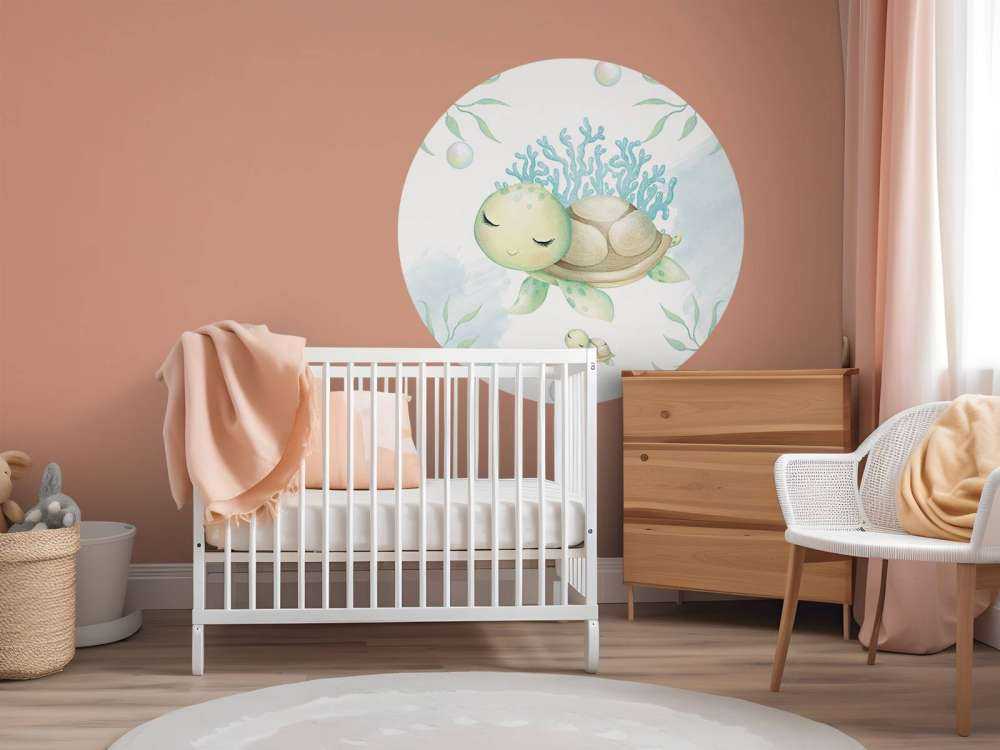 Mummy turtle and cub