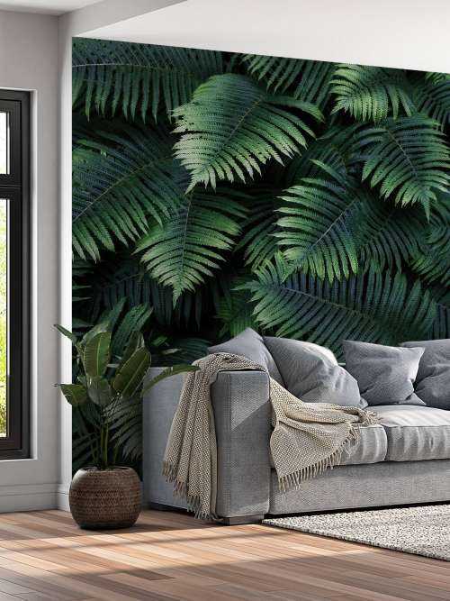 Large palm leaves