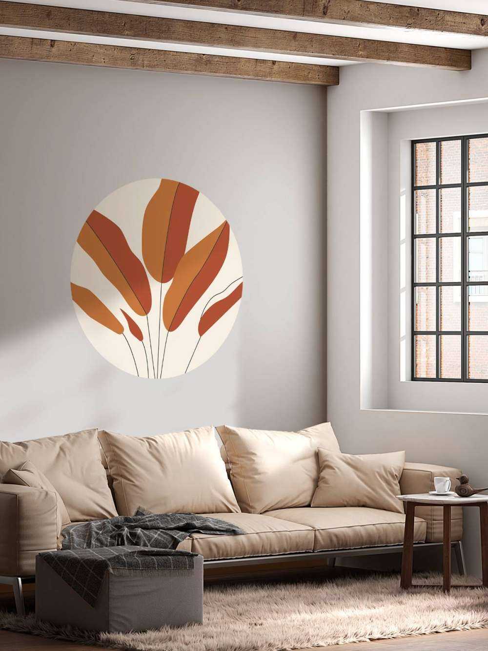 Minimalist red plant