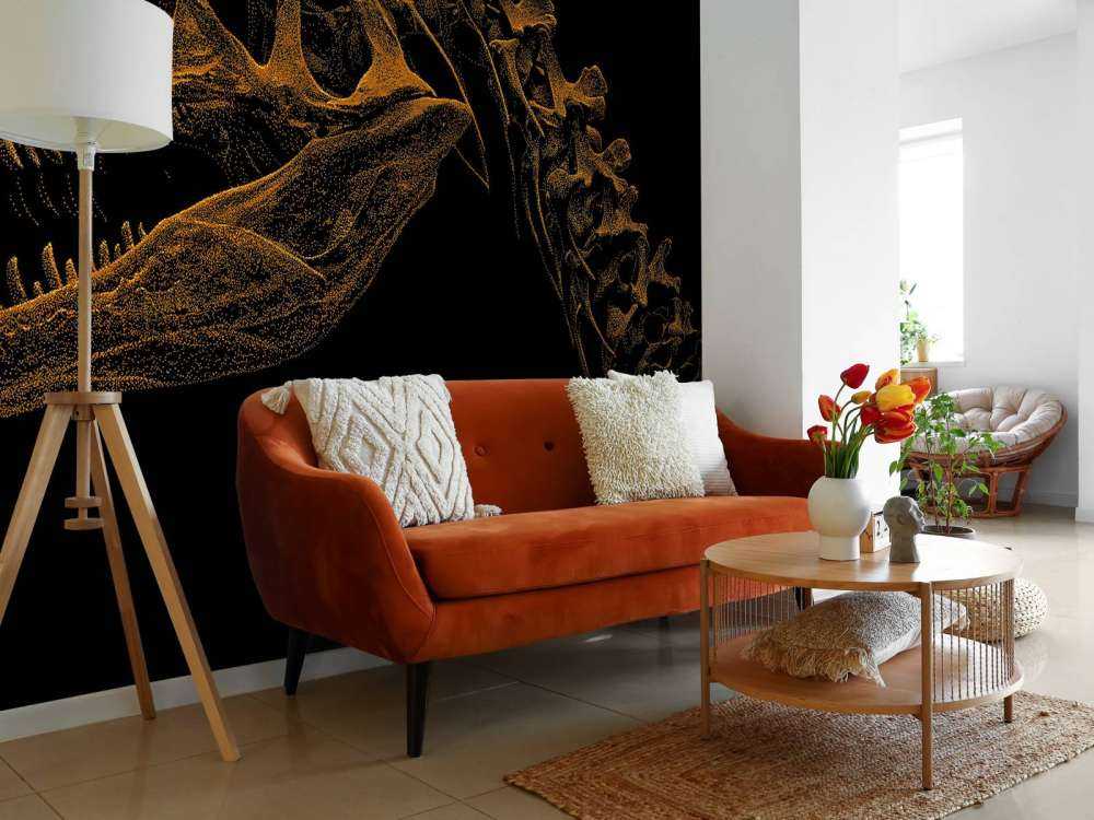 Skeleton of a dinosaur