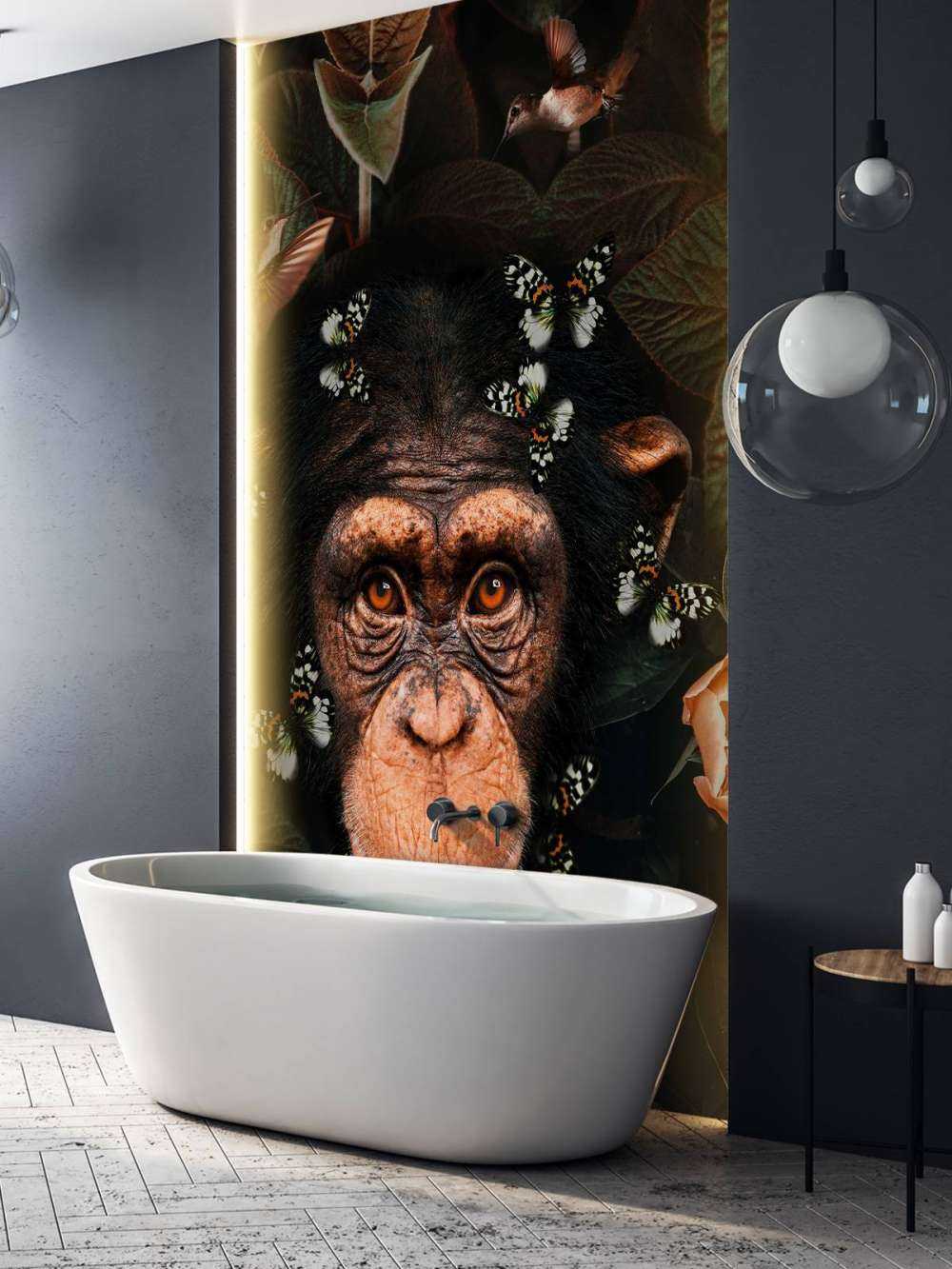 Tropical Chimpanzee Portrait