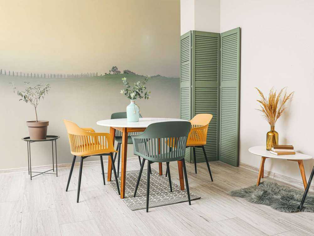 Foggy Italian landscape