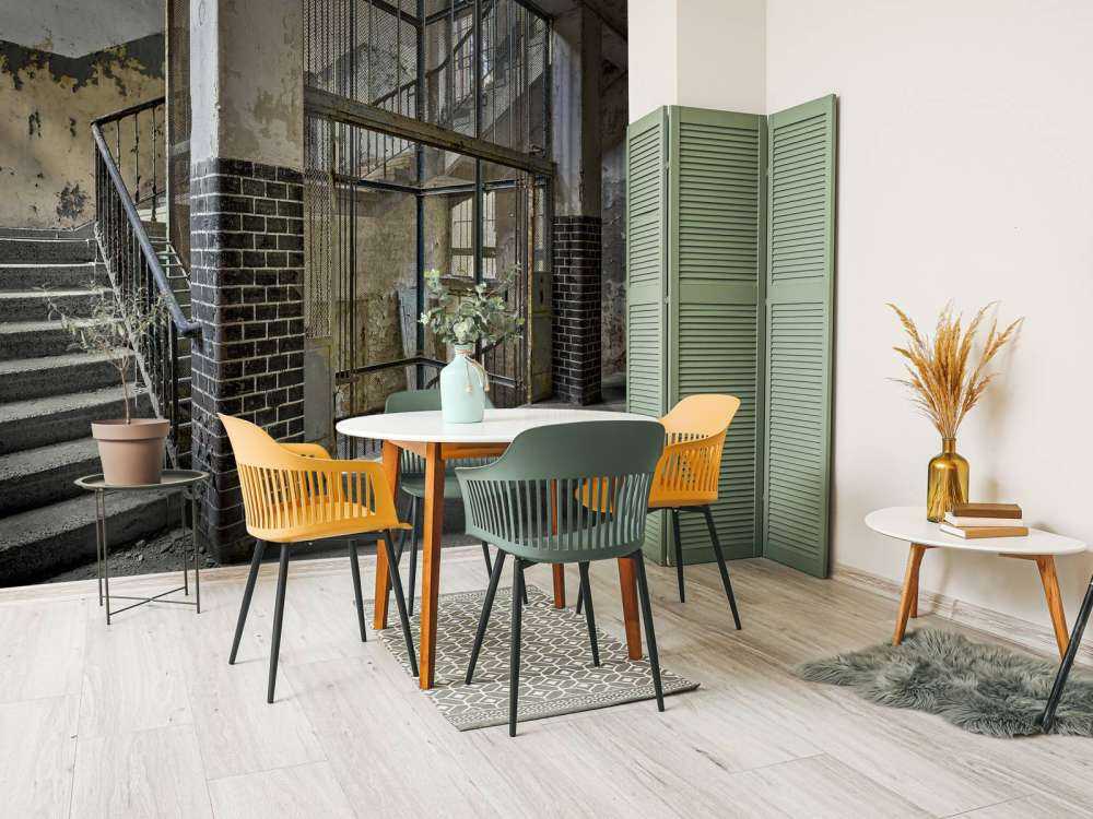 Old lift shaft with stairs