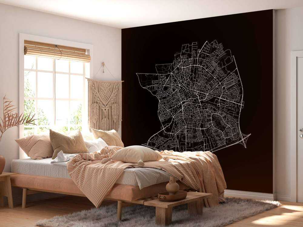 Map of Apeldoorn, black