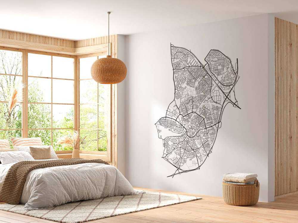 Map of Amersfoort, white