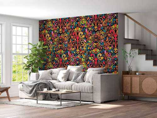 Abstract coloured figures