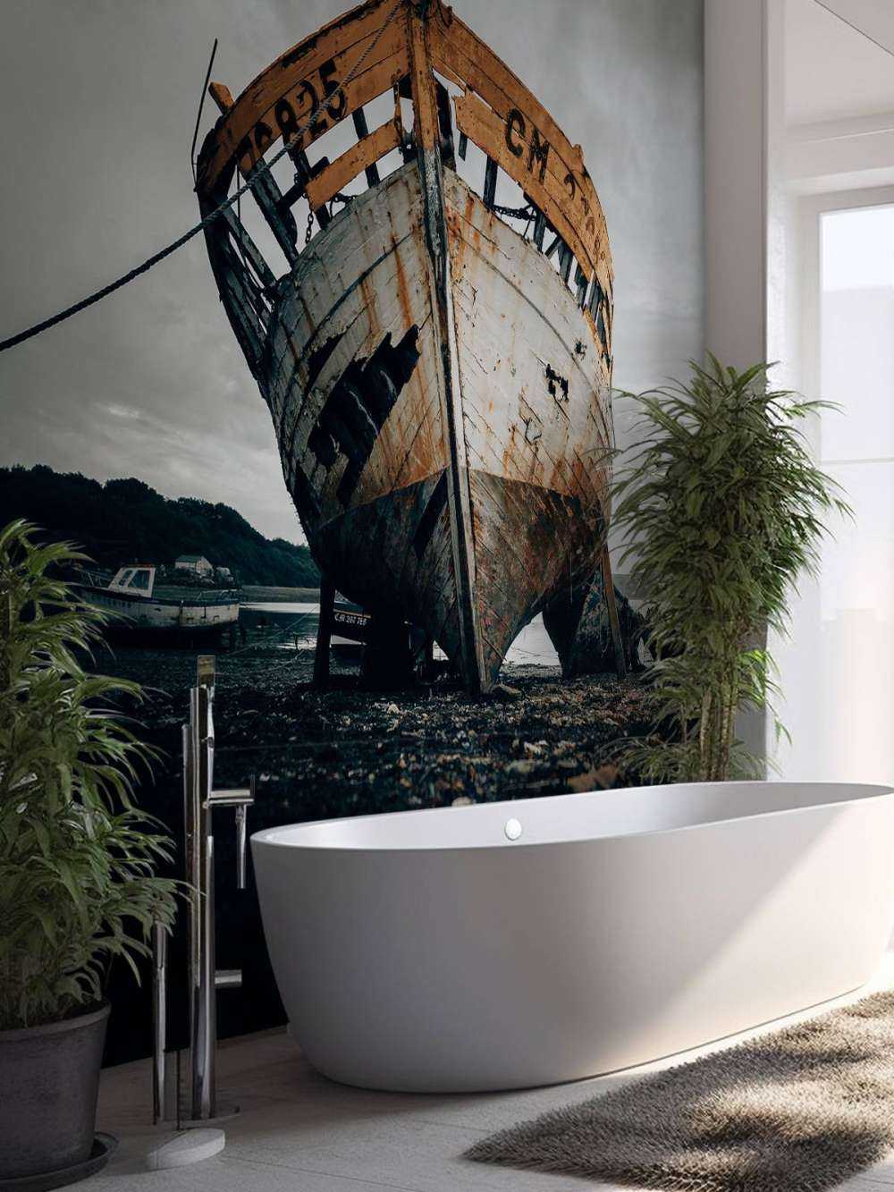 Old rusty ship wreck