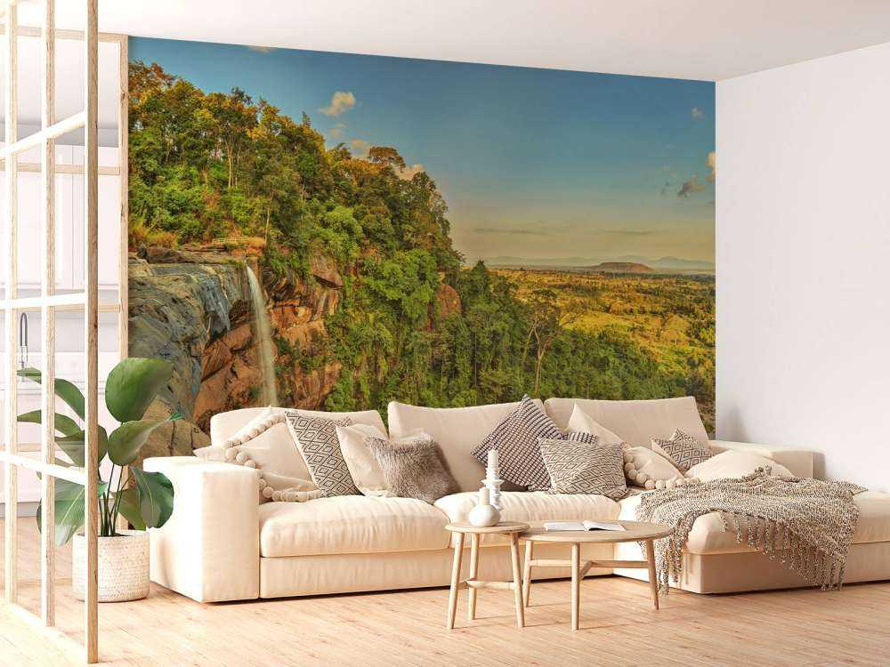 Waterfall at a cliff