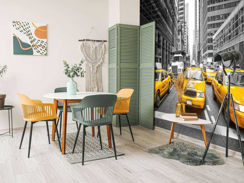 Yellow taxis in New York