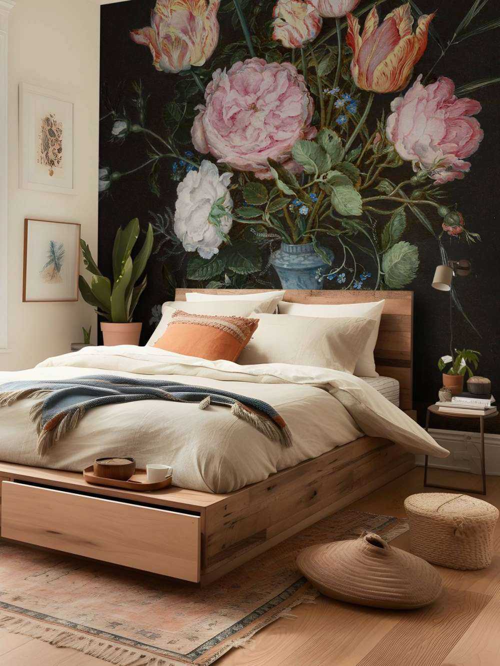 Wan-Li vase with flowers