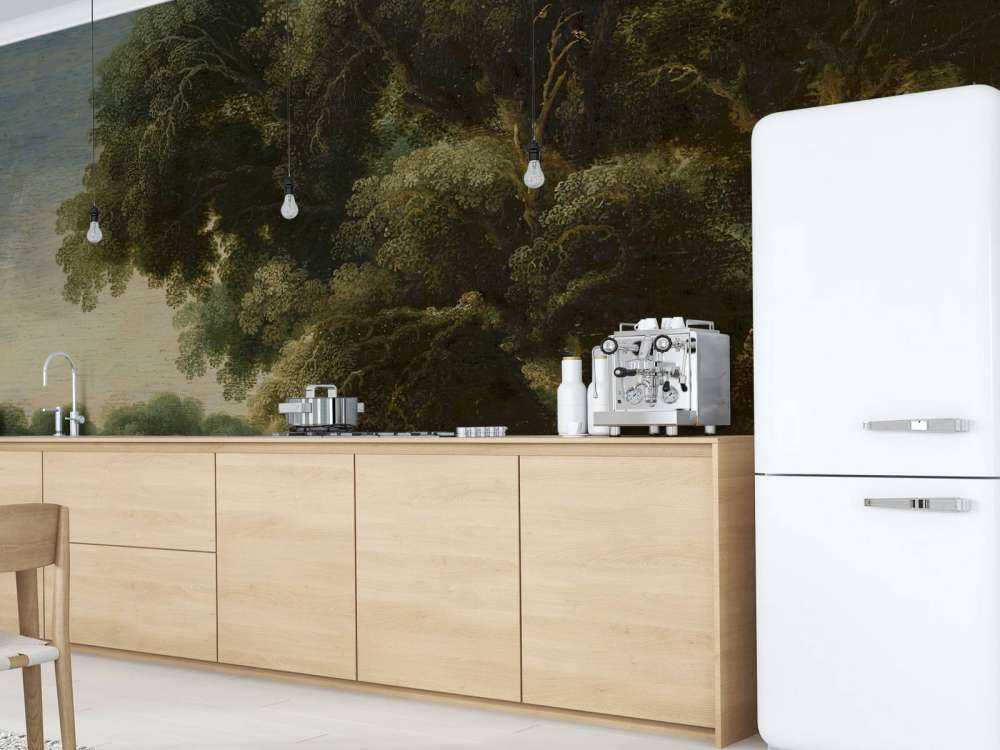 Imagined forest landscape