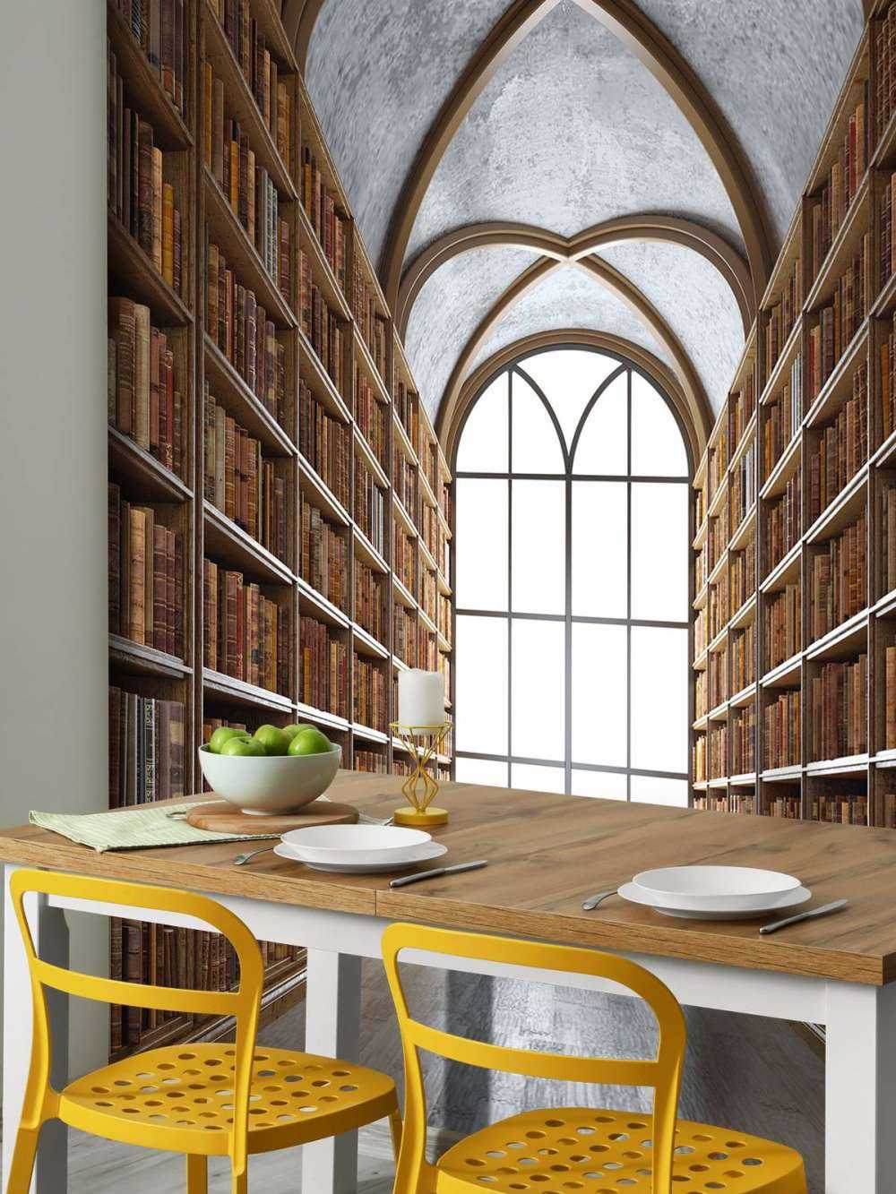 Medieval library hall