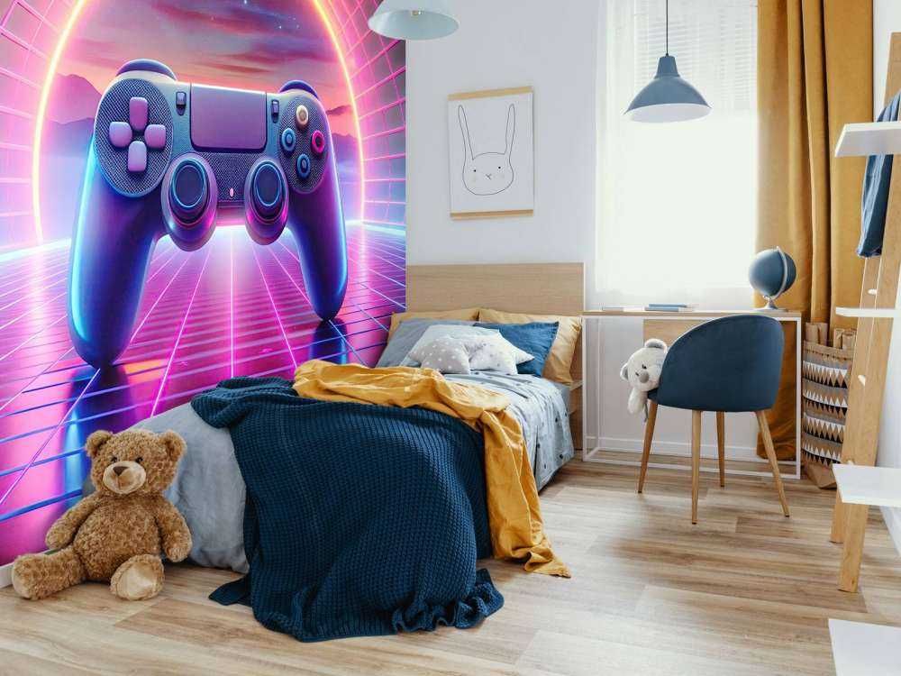 Retro Neon Game World