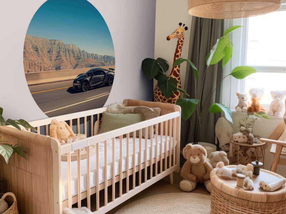 Hypercar against mountainous landscape