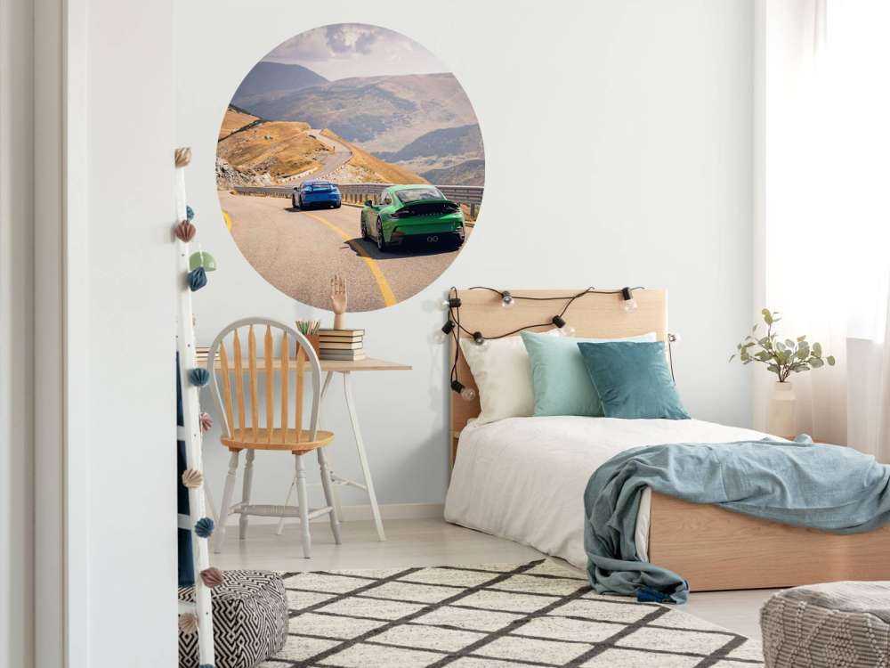 Winding route through the mountains