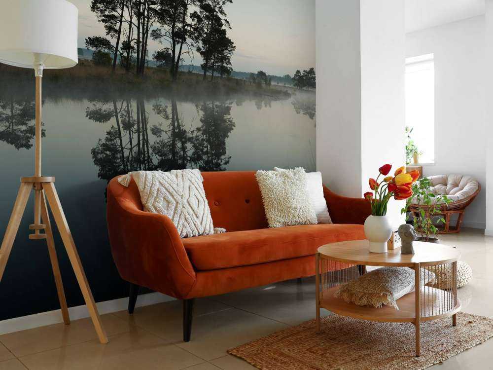 Trees along woodlands