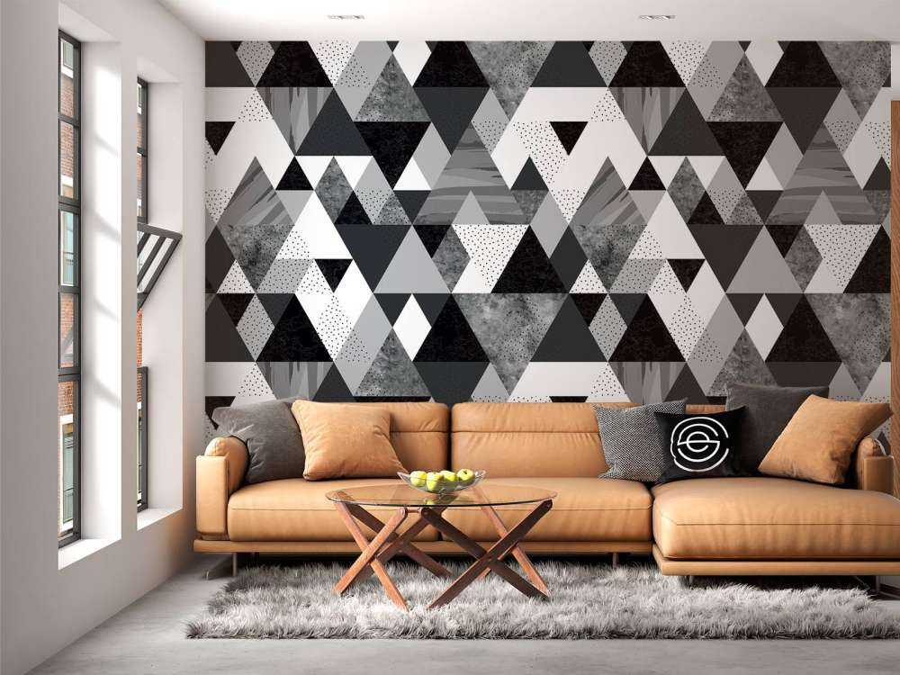 Black and white tile pattern