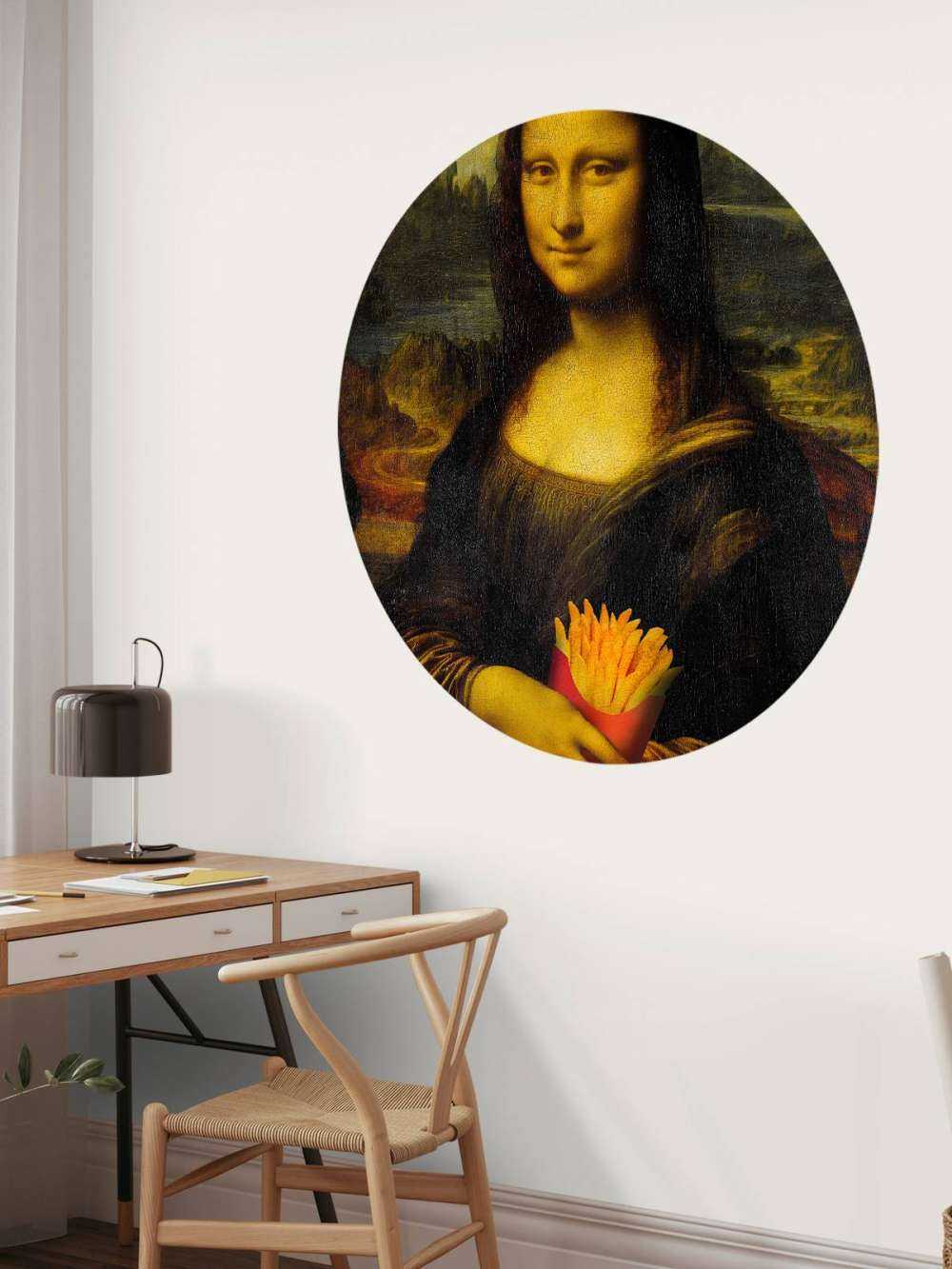 Mona Lisa with fries