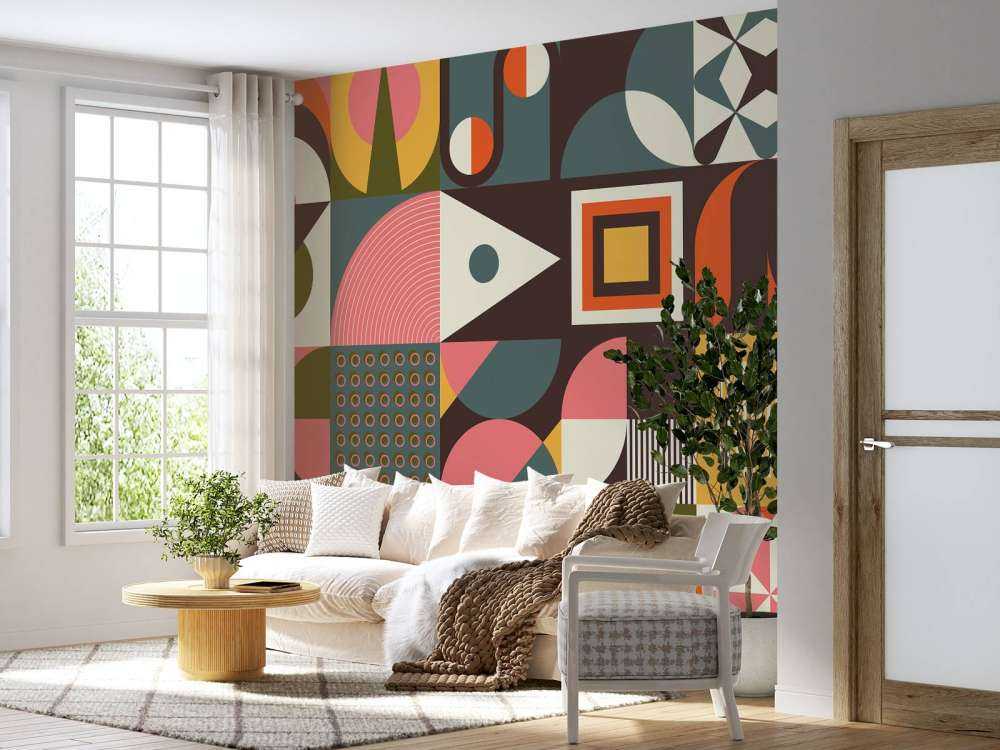 Colorful abstract shapes