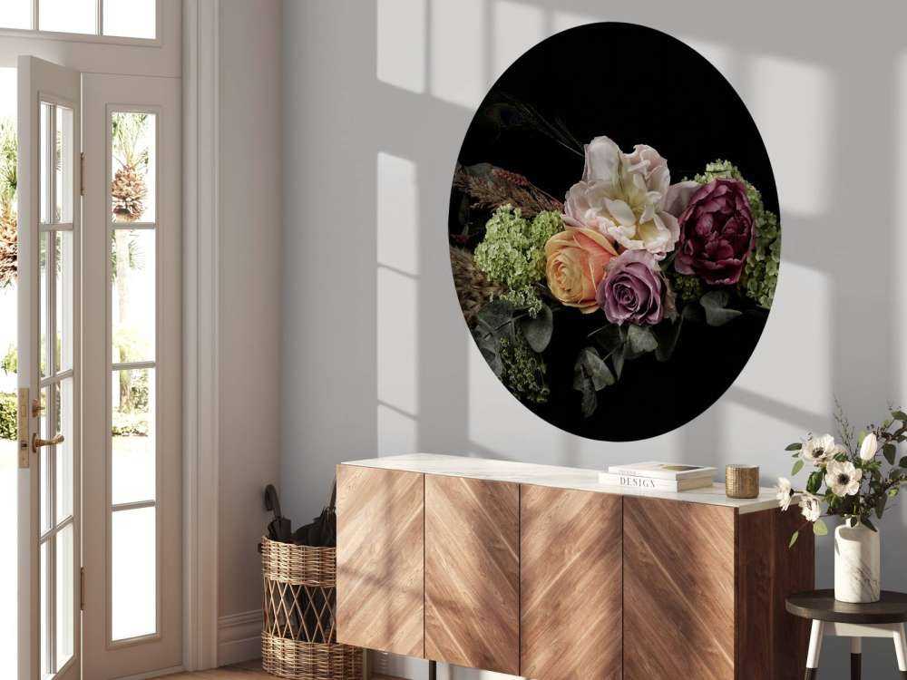 Peacock feather flower bouquet