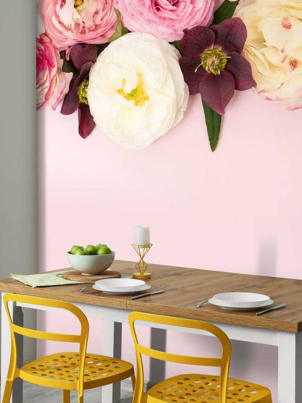 Different colored flowers