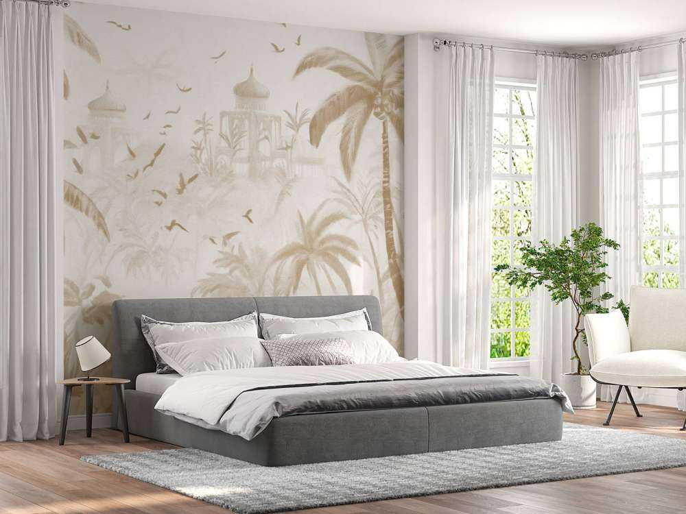 Oriental Garden at Dawn, taupe