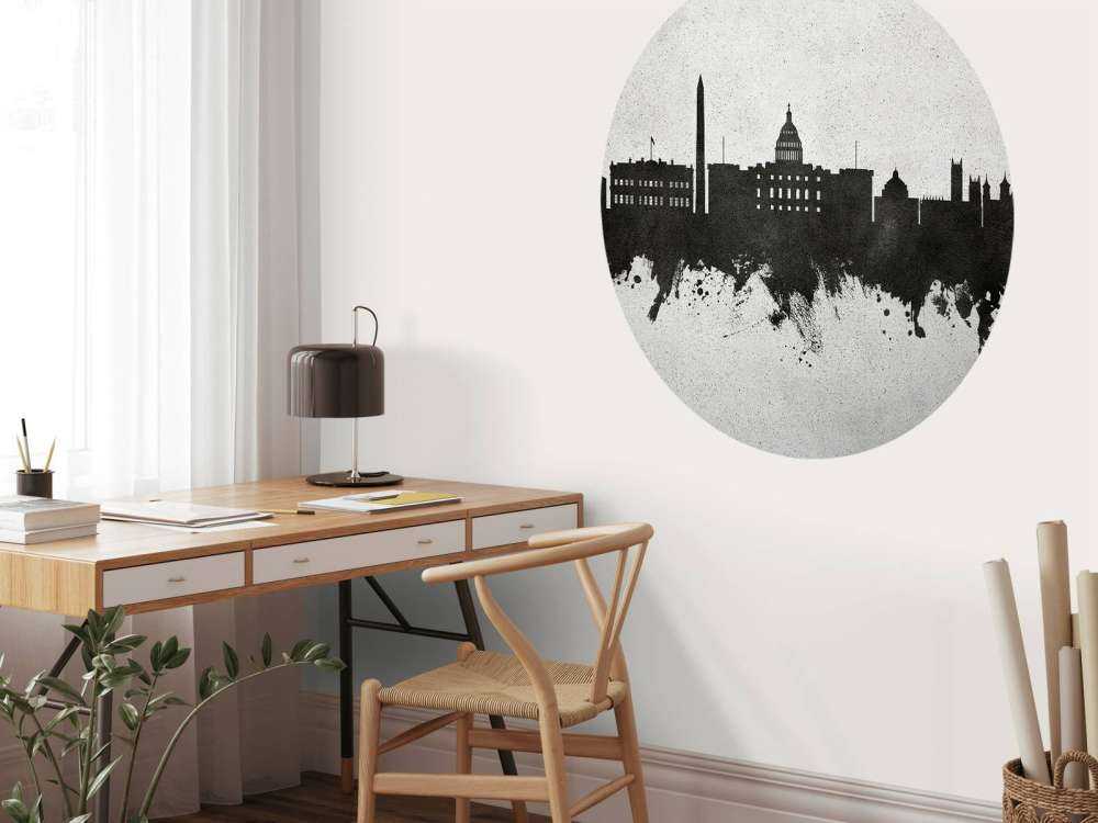 Watercolor skyline, Washington