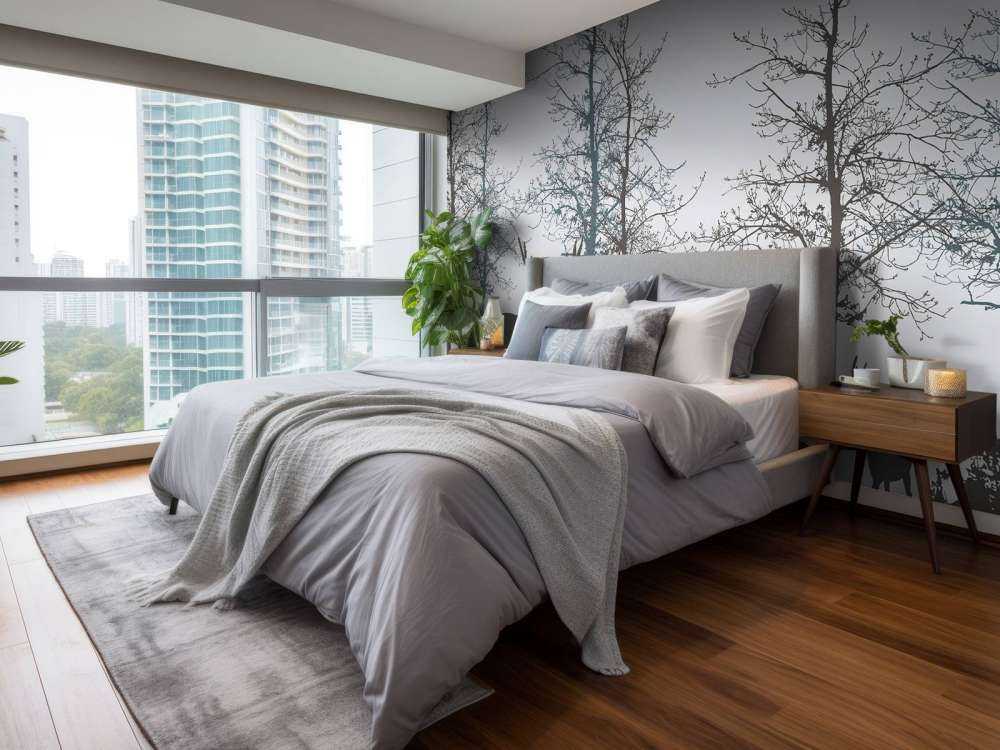 Winter Contour Forest Silence