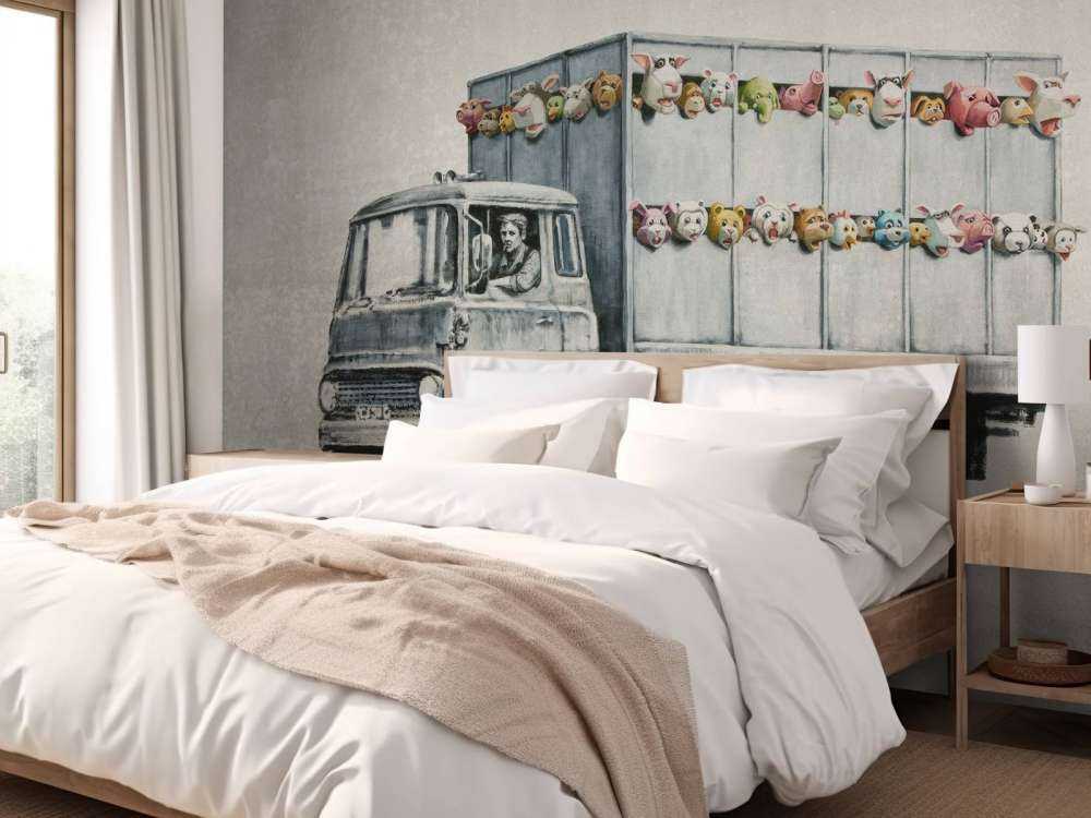 Banksy - Meat truck, soft concrete