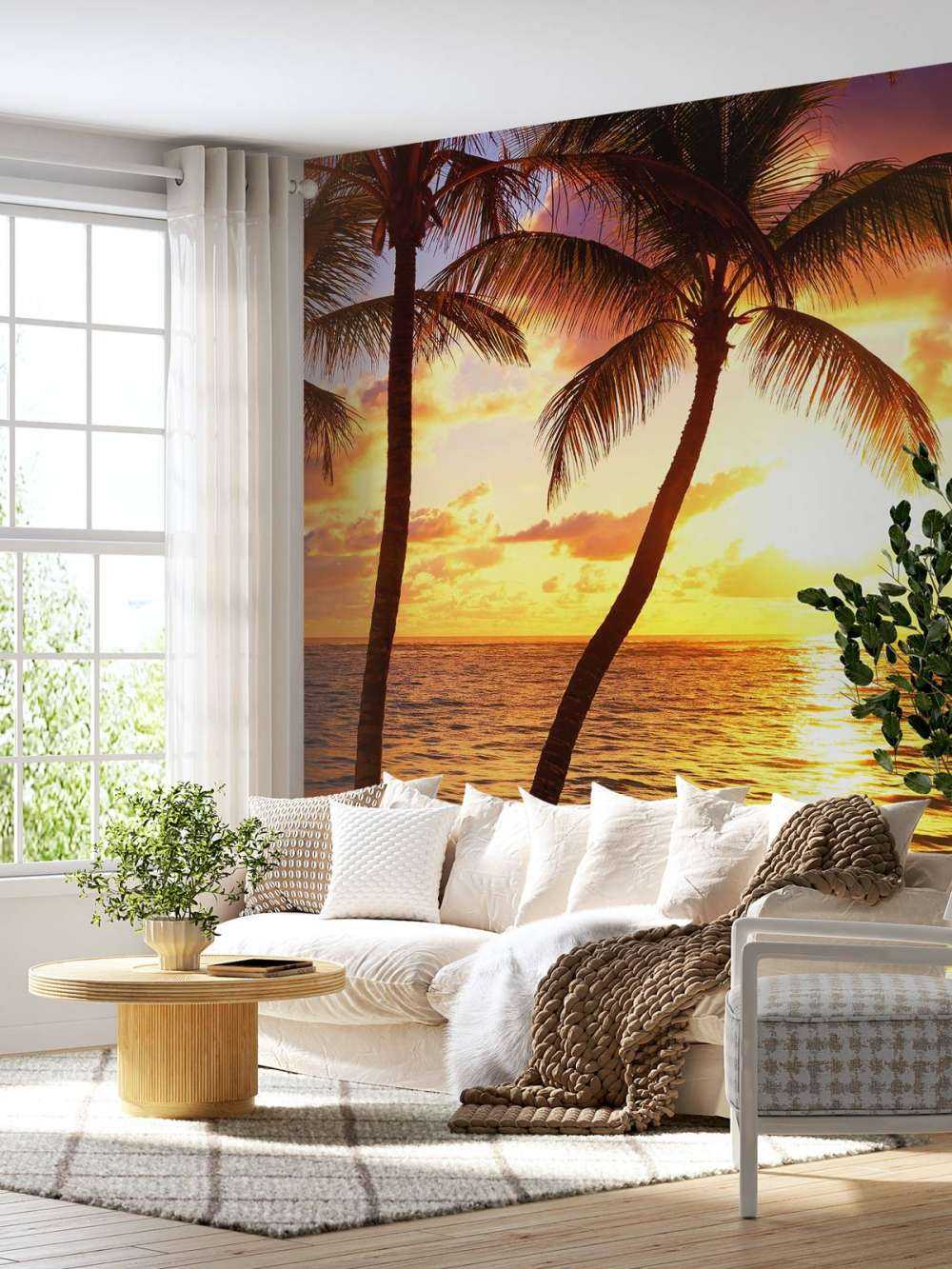 Colourful beach