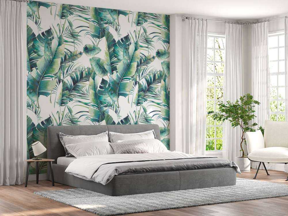 Painted palm leaves