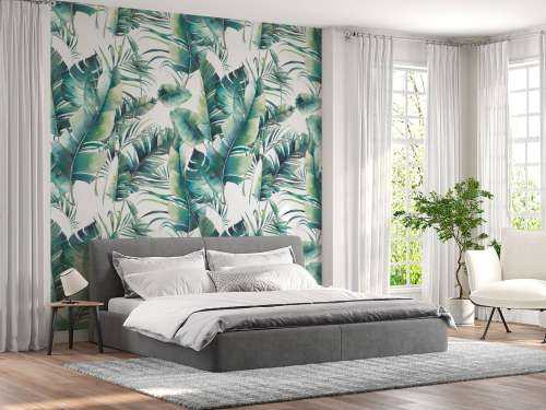 Painted palm leaves