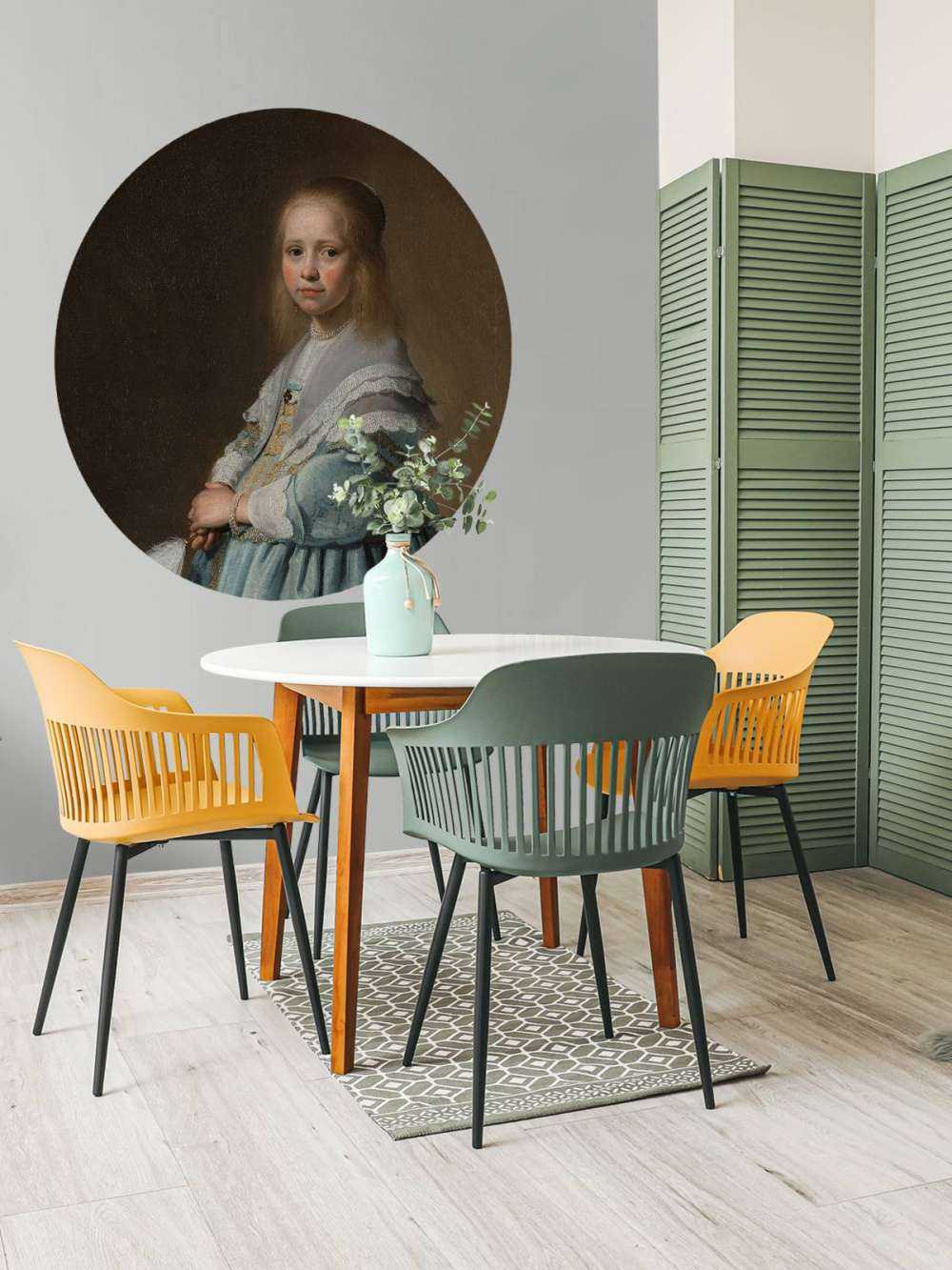 Portrait of a girl in blue