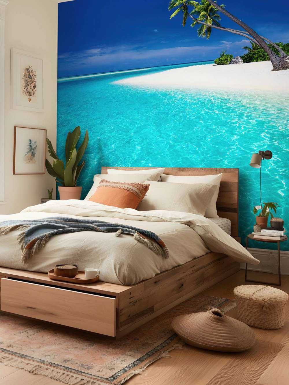 Palm trees in the lagoon