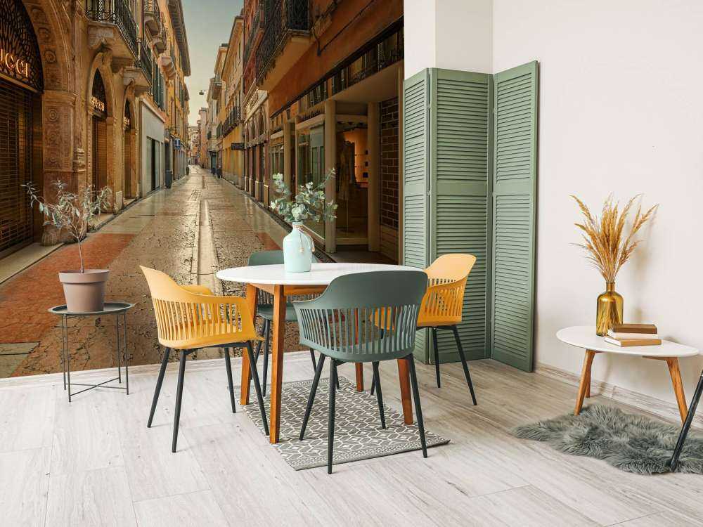 Shopping street in Italy