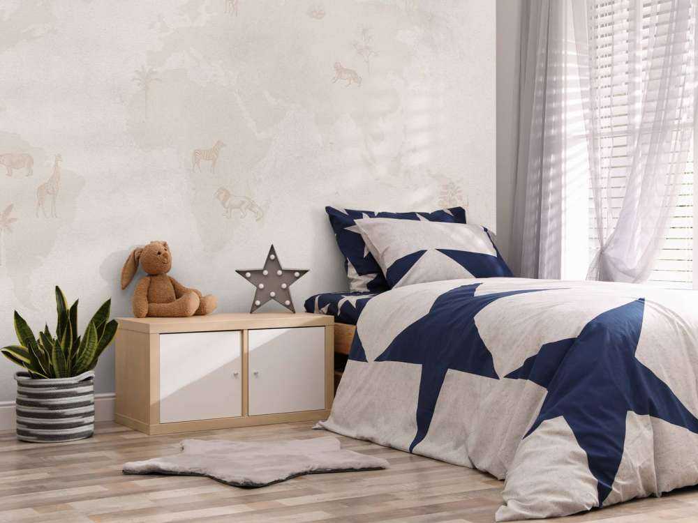 World map sketch taupe