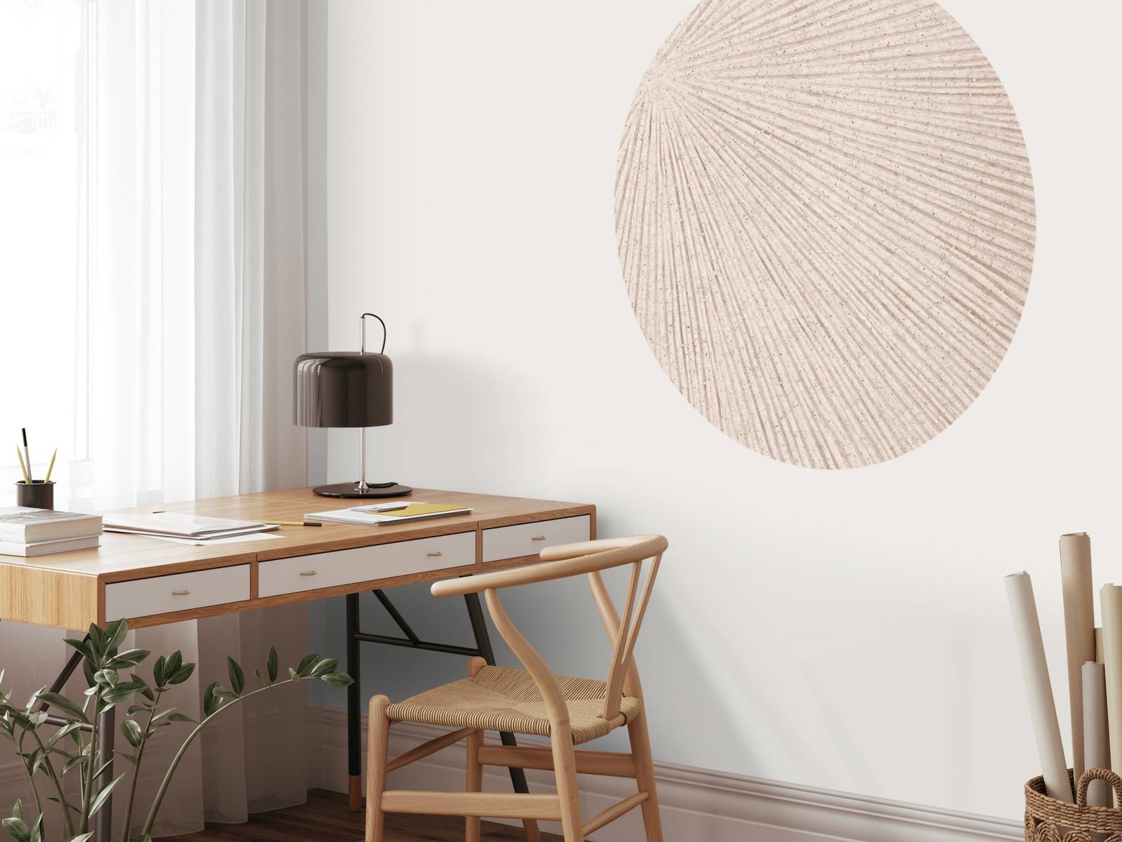 Structure with lines sun linen