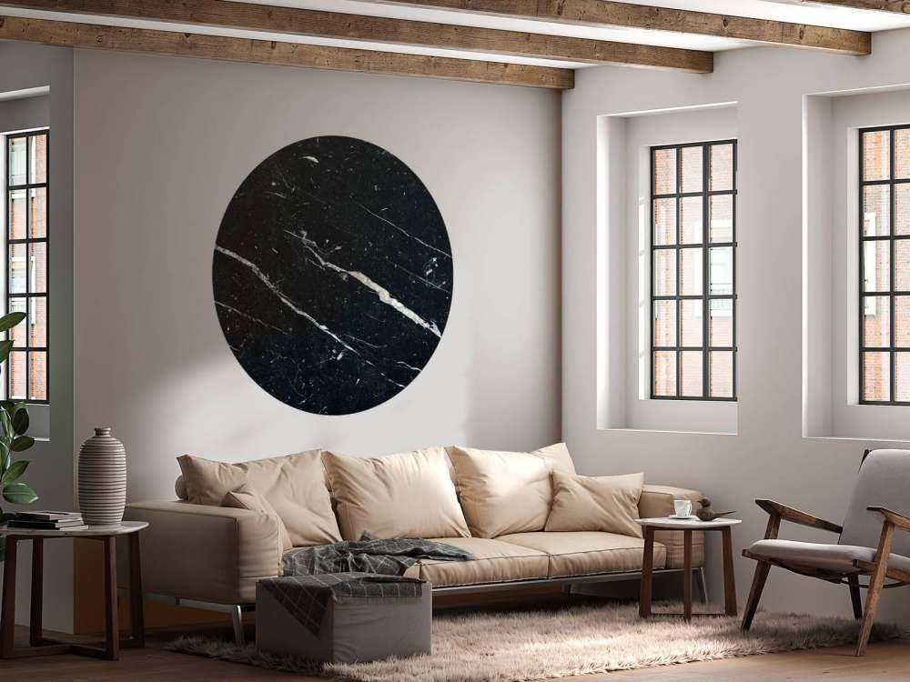 Dark marble with white veins