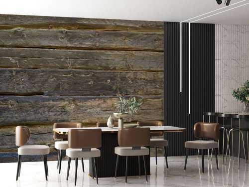 Burnt blue wood