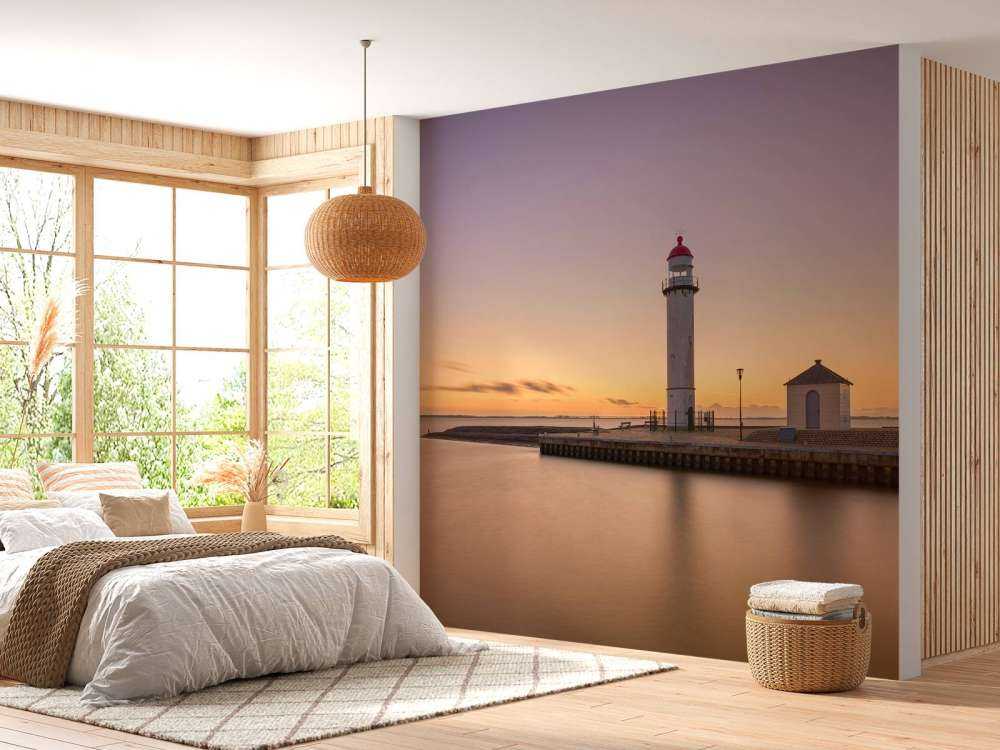 Lighthouse at sunset