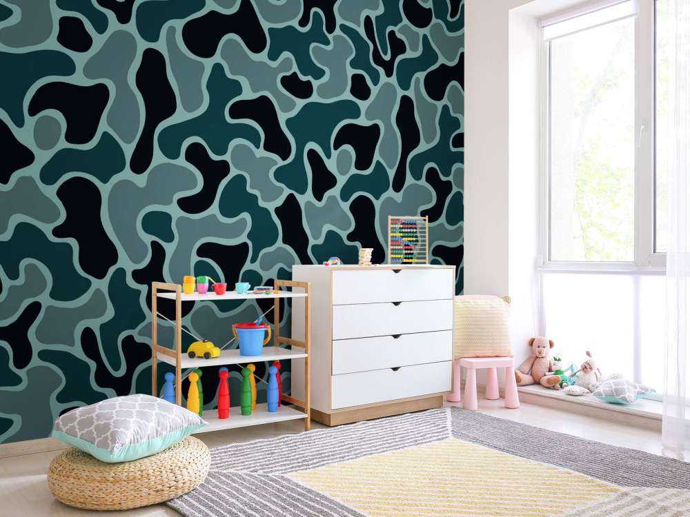 Green grey camouflage 