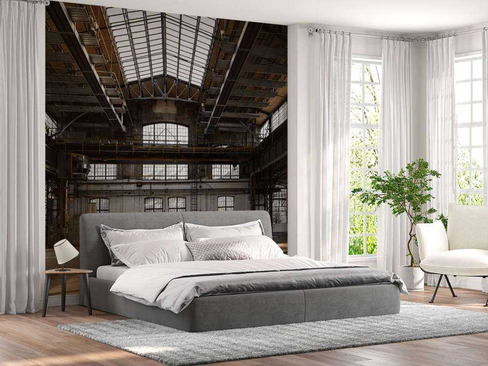 Abandoned industrial hall