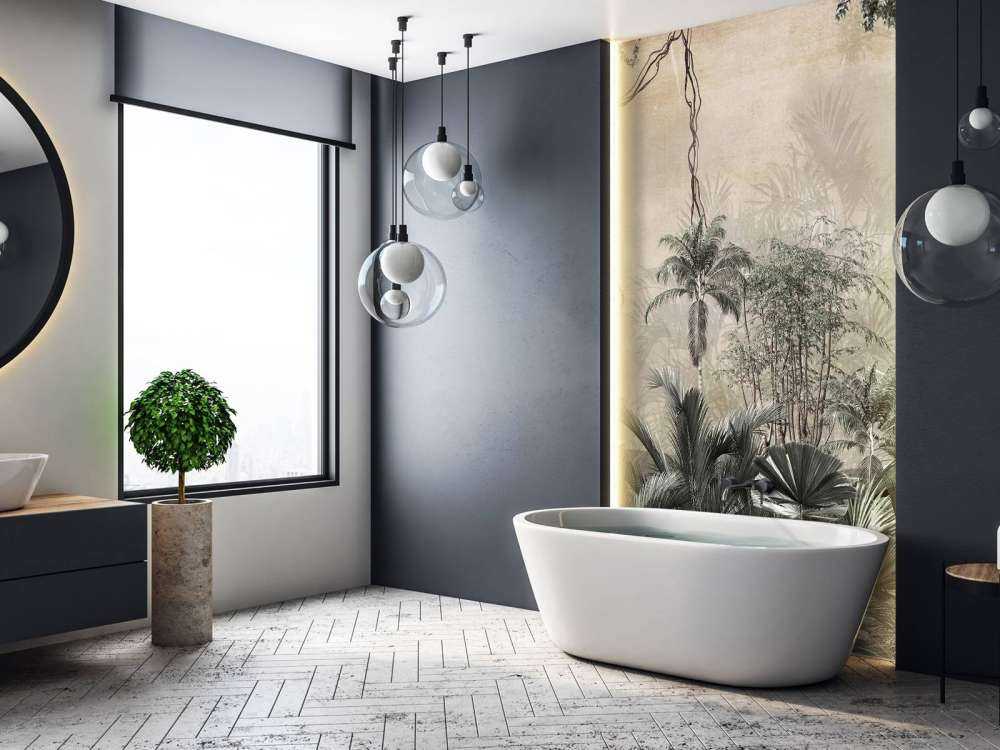 Tropical forest in mist