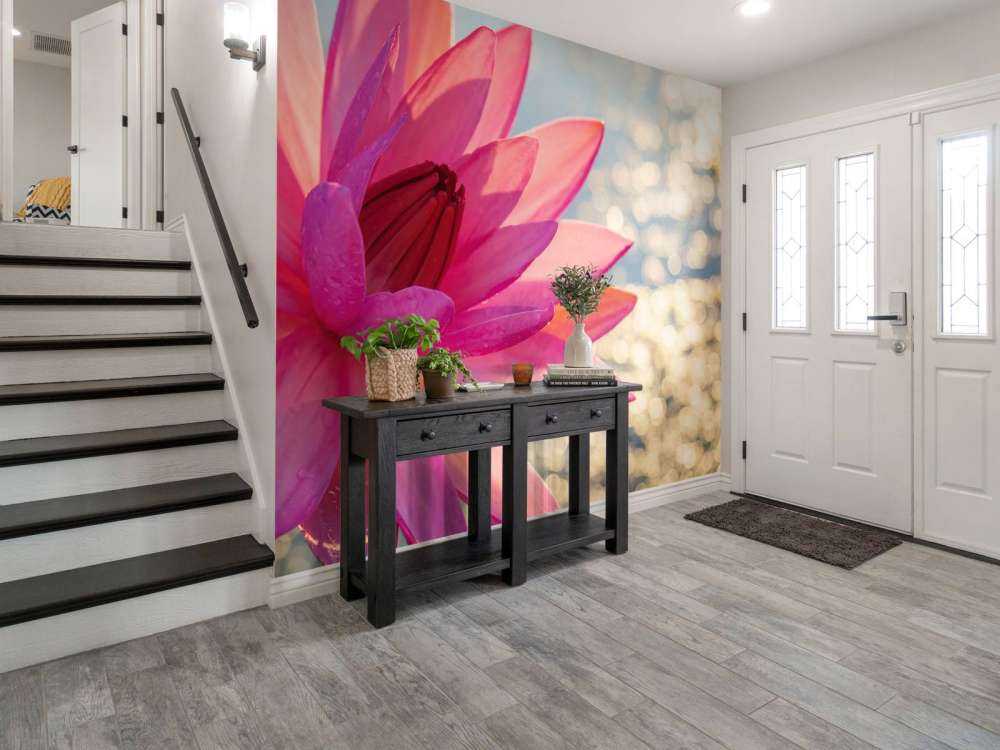 Lotus flower on water