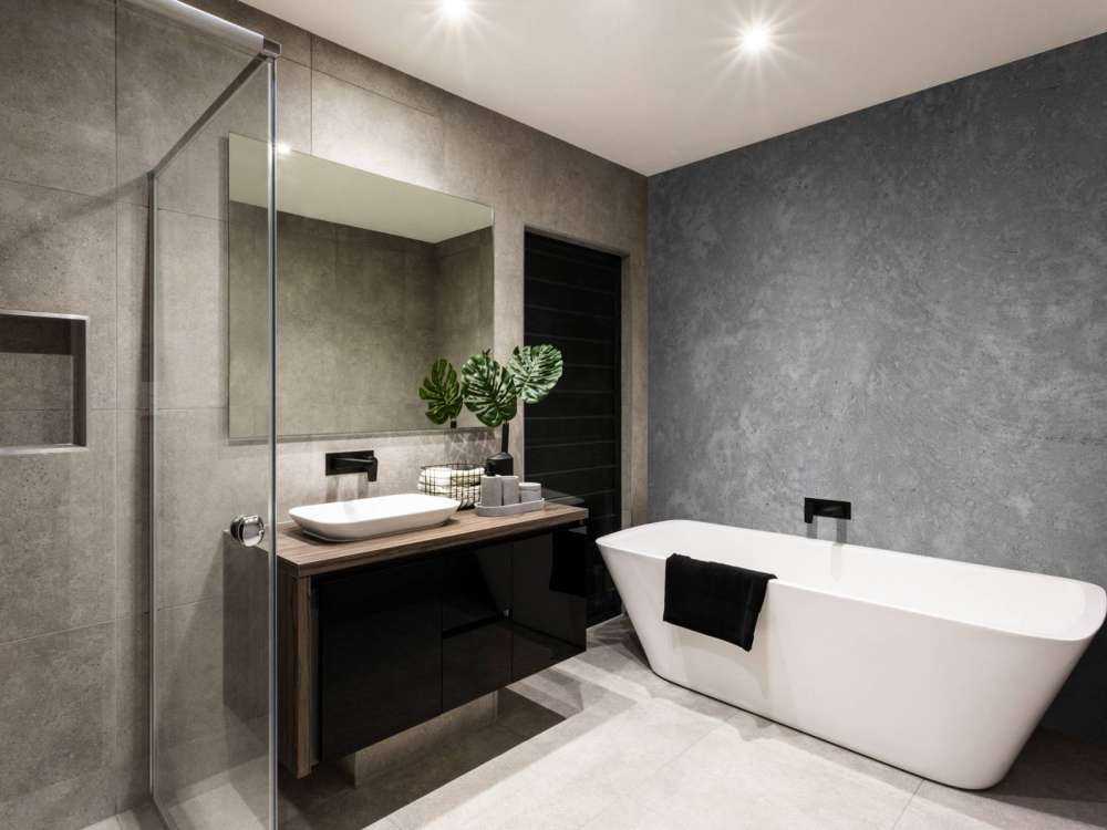 Dark brushed concrete