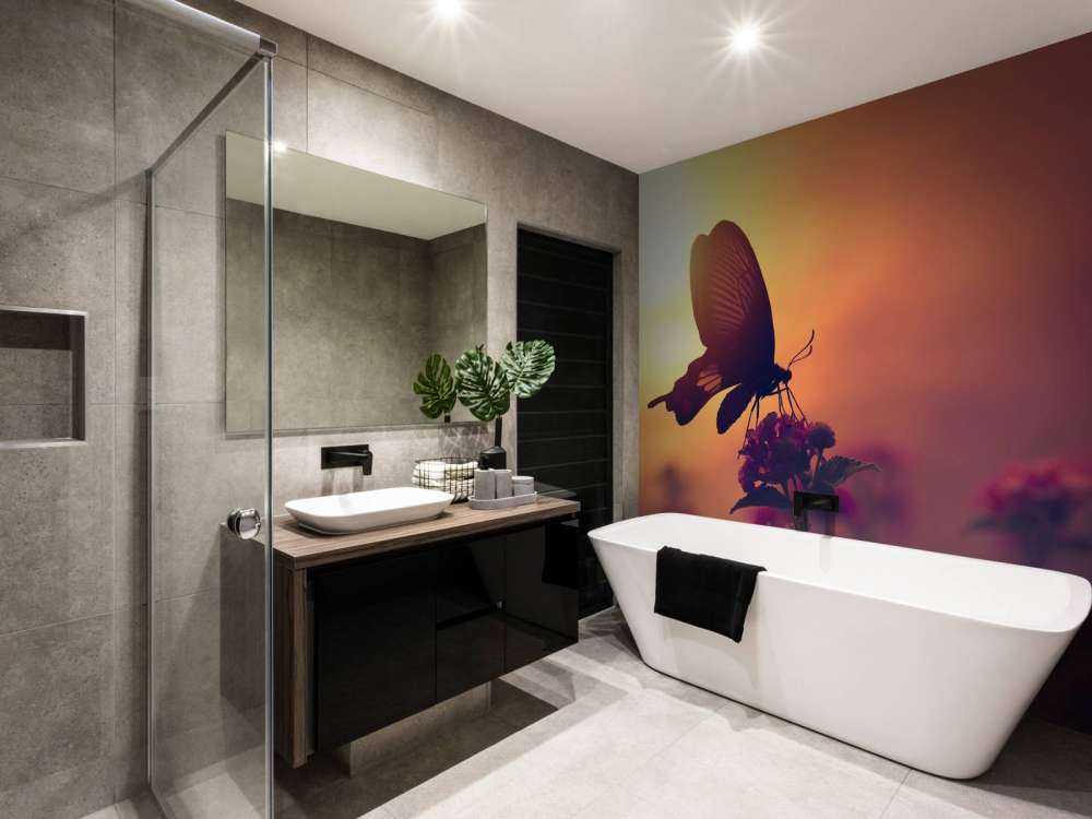 Butterfly with sunset