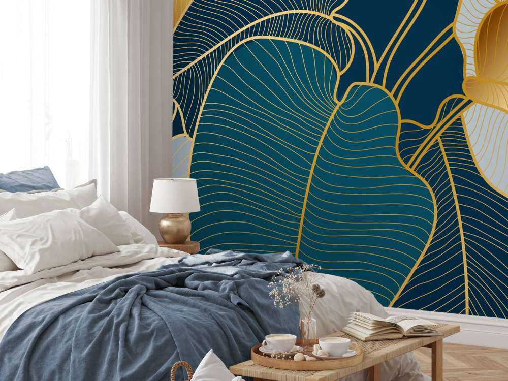 Luxury gold Art Deco