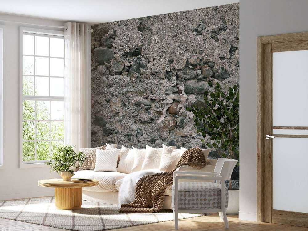 Wall with old large stones