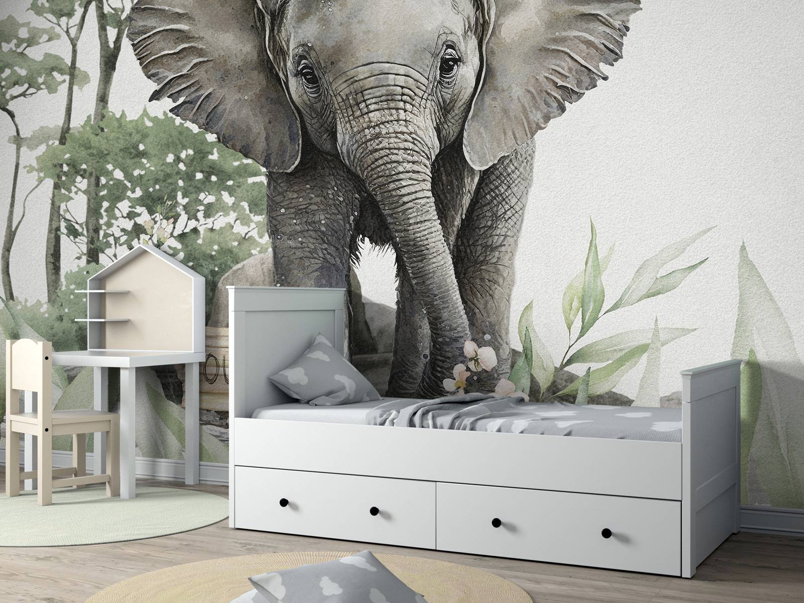 Elephant in the jungle